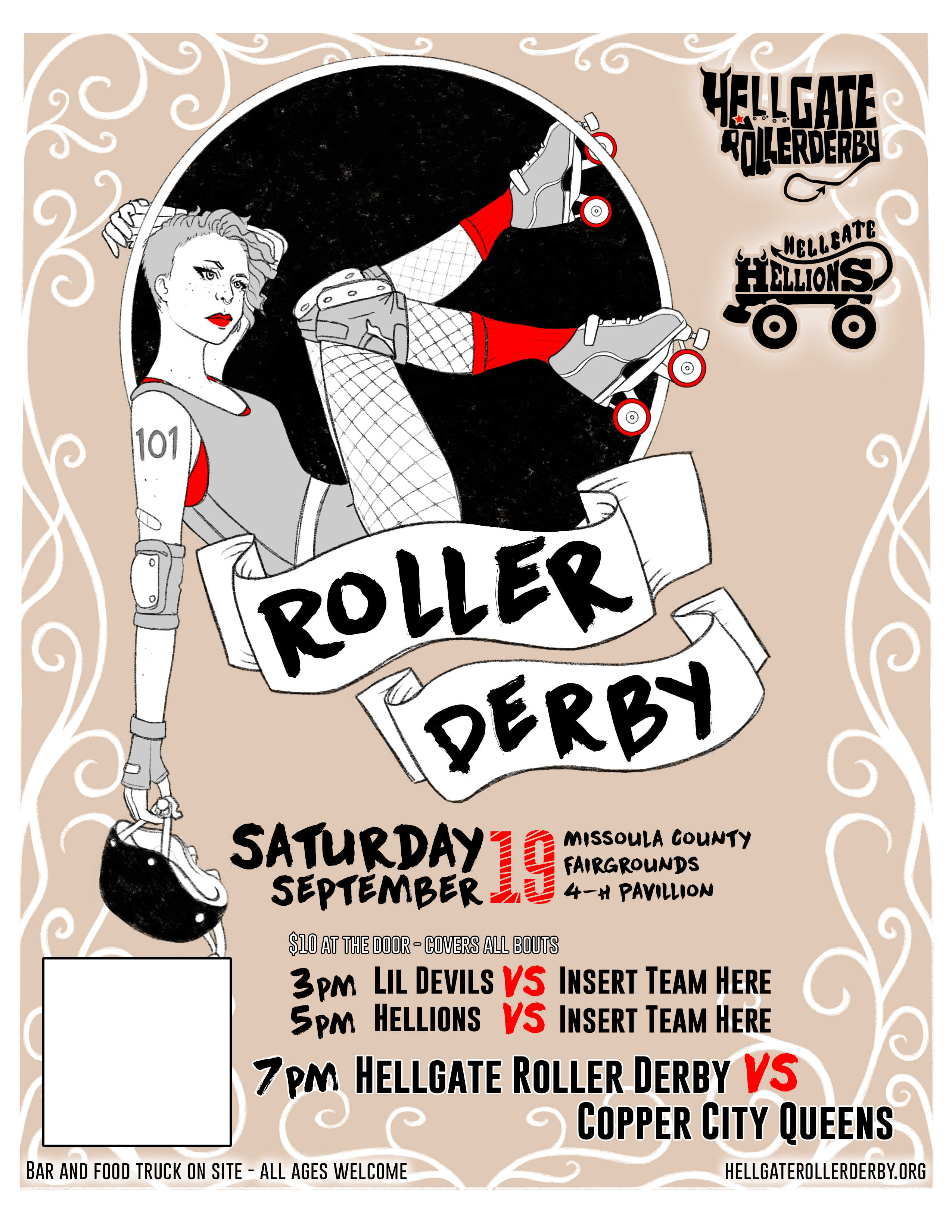 Roller derby poster