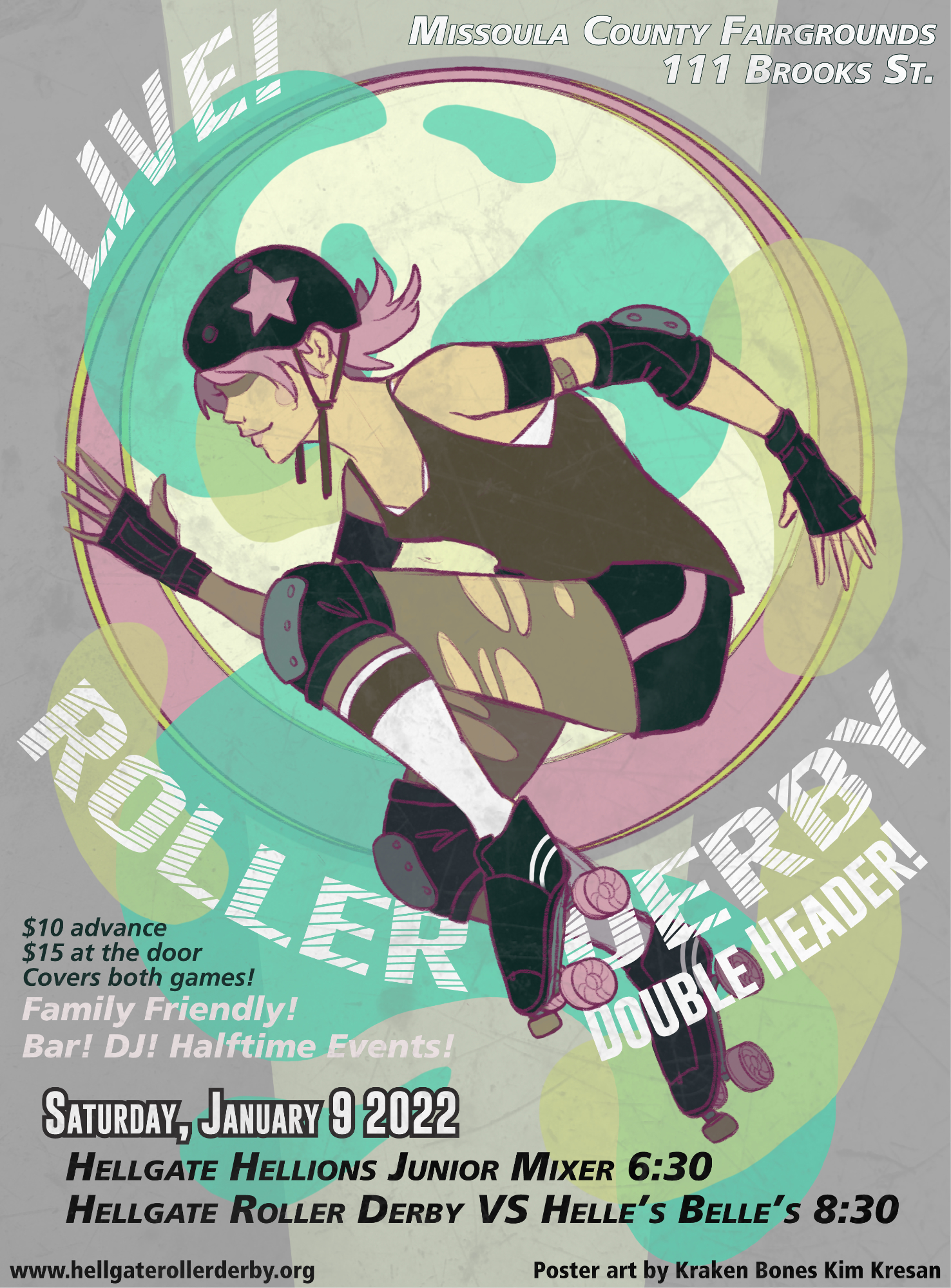 Roller derby poster