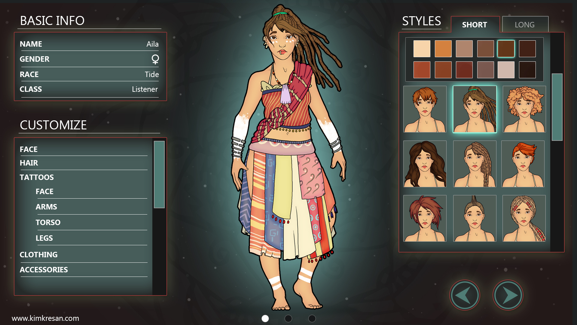 Tide character creator