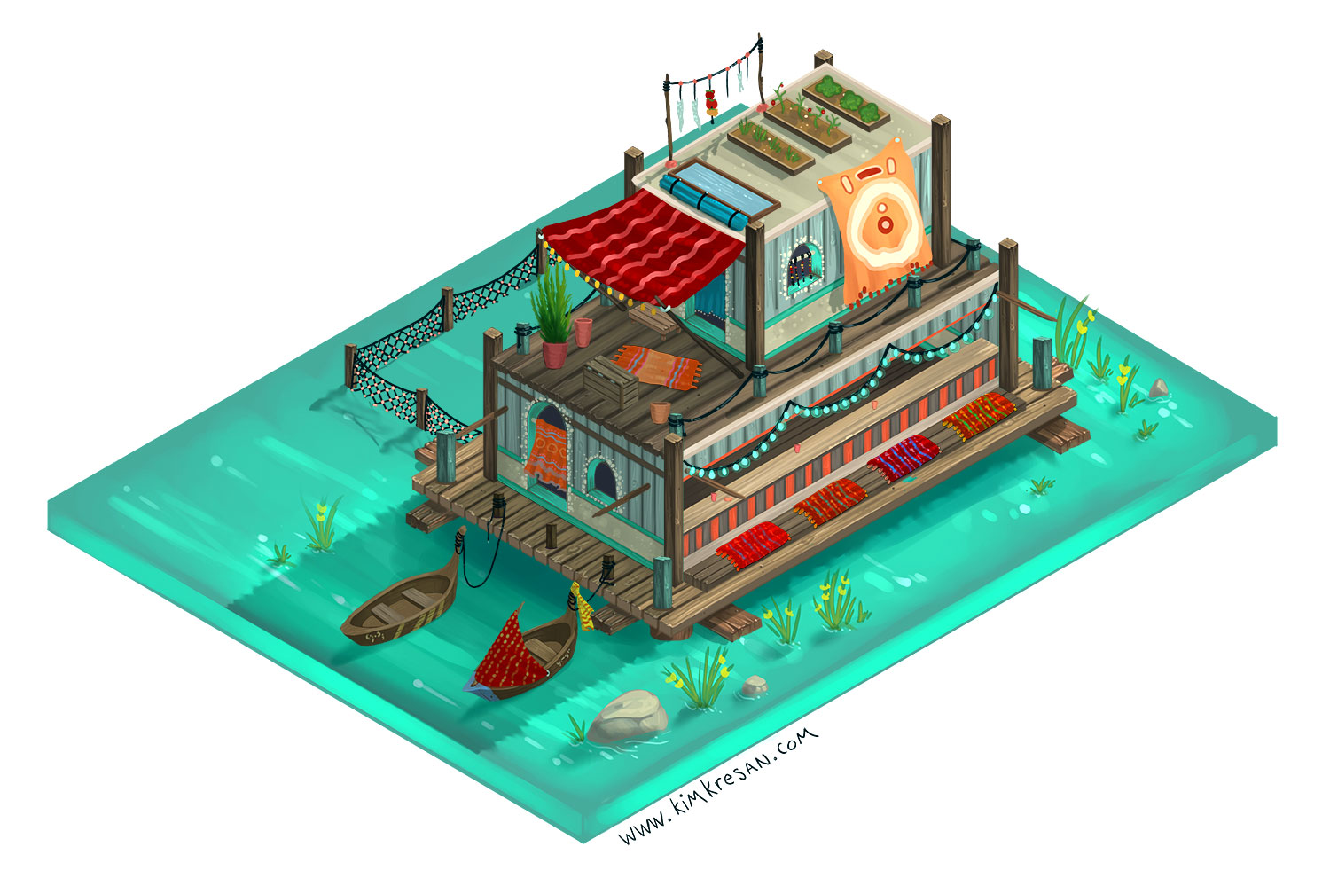 Tide isometric eatery